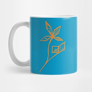 Telkin Flower Orange Mug